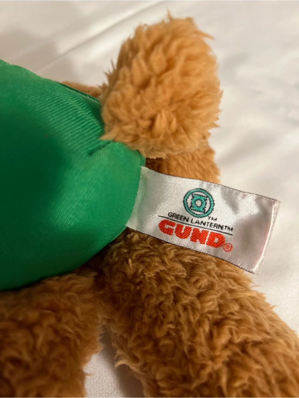 GUND DC Comics Green Lantern Fuzzy Teddy Bear Stuffed Animal Plush, Brown, 14